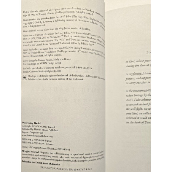 Discovering Daniel by Amir Tsarfati, Rick Yohn- (Paperback), Religion, Prophecy - Picture 2 of 9